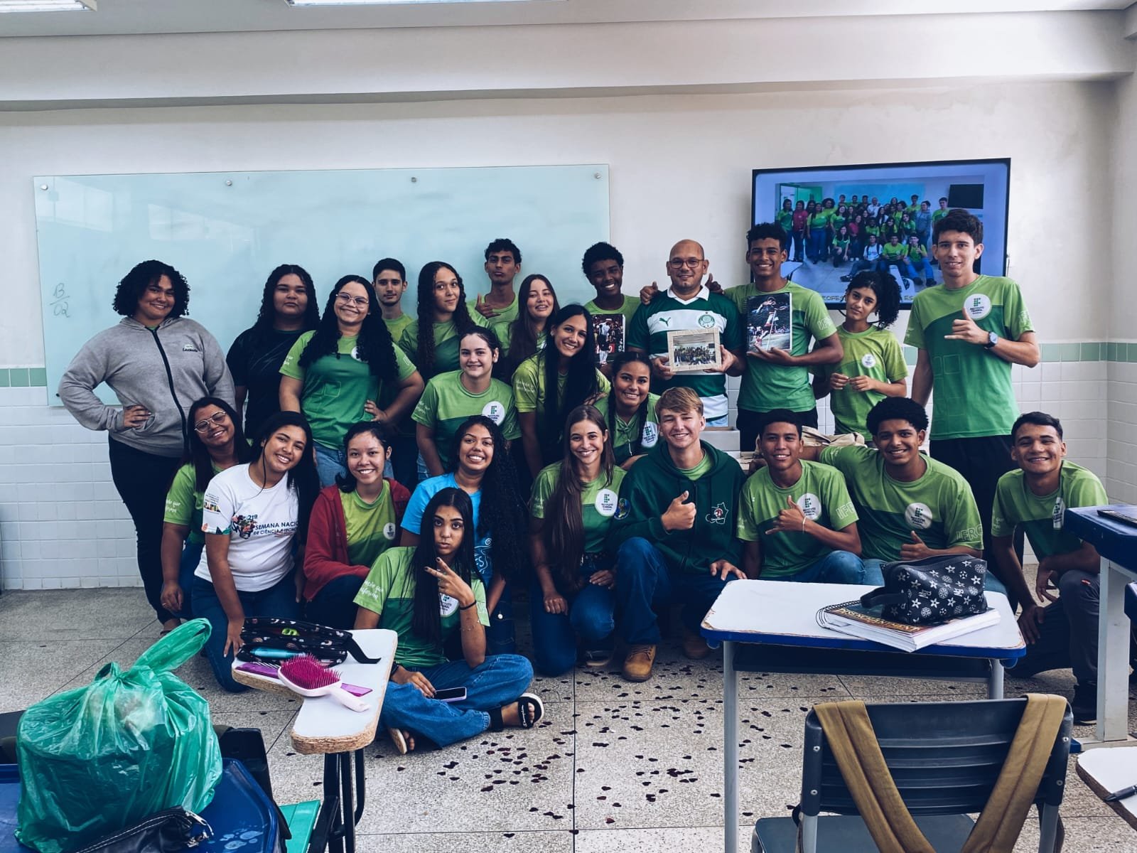 Foto de infância com a família