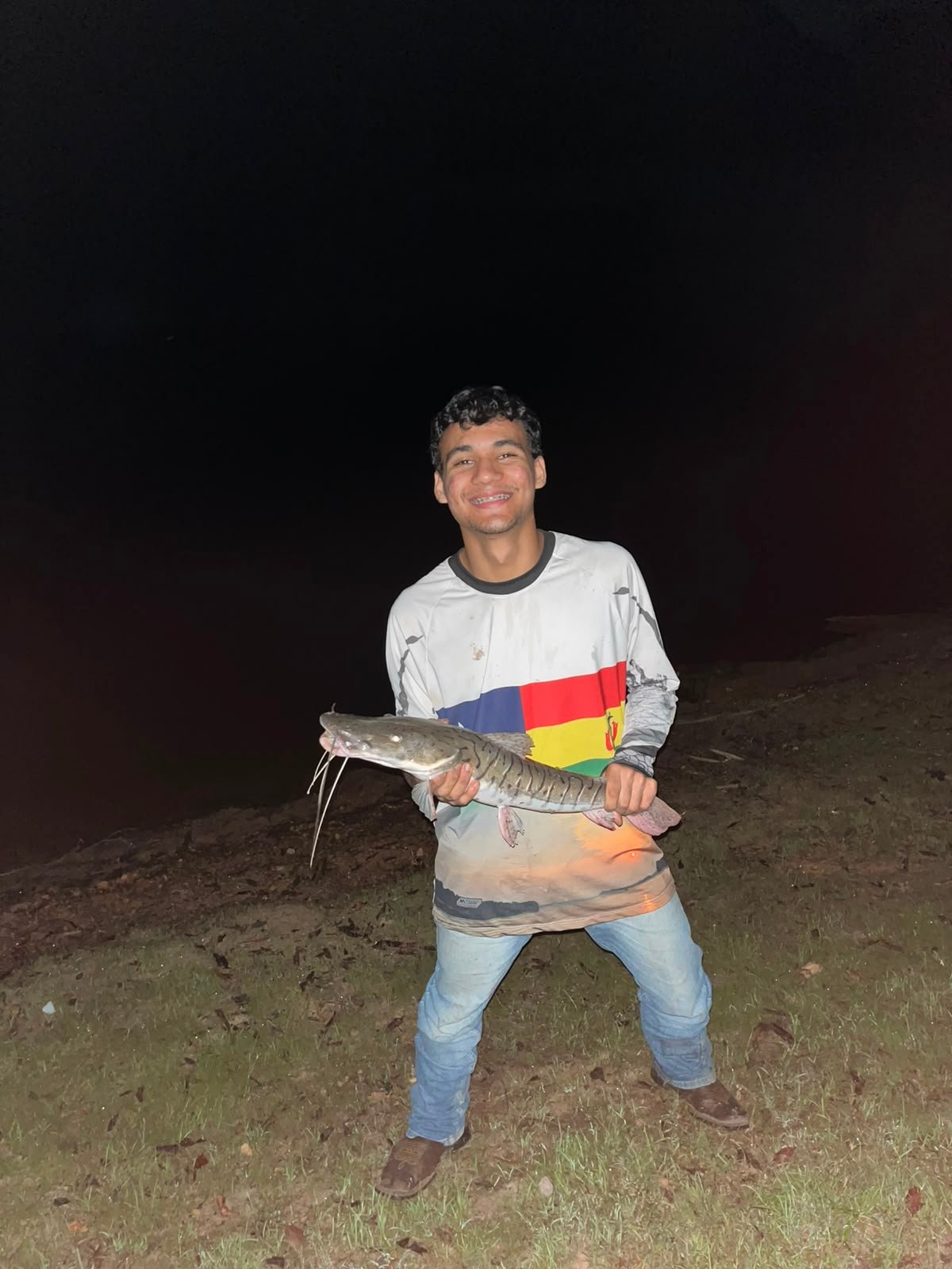 Rhuan em uma pescaria